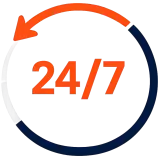 24/7 service