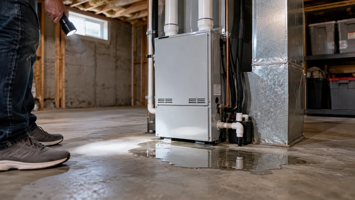 Furnace Leaking Water? Causes, Fixes & Repair Costs